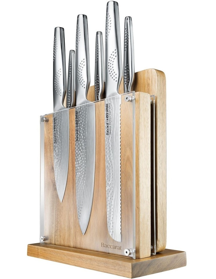 Baccarat iD3 SAMURAI Sato 7 Piece Knife Block in Beige image 1