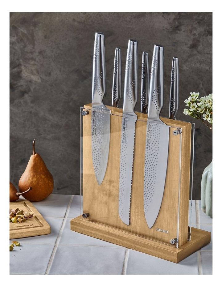 Baccarat iD3 SAMURAI Sato 7 Piece Knife Block in Beige image 4
