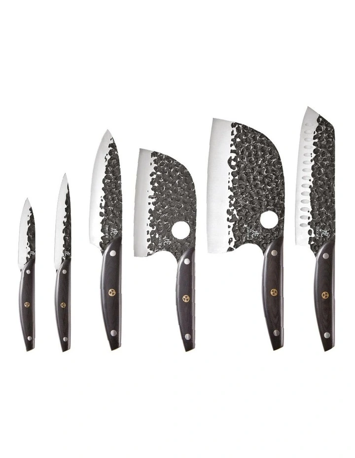 Baccarat KUROI KIBA 7 Piece Knife Block in Black image 2