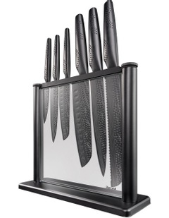 Baccarat iD3 SAMURAI Gozen 7 Piece Knife Block in Black