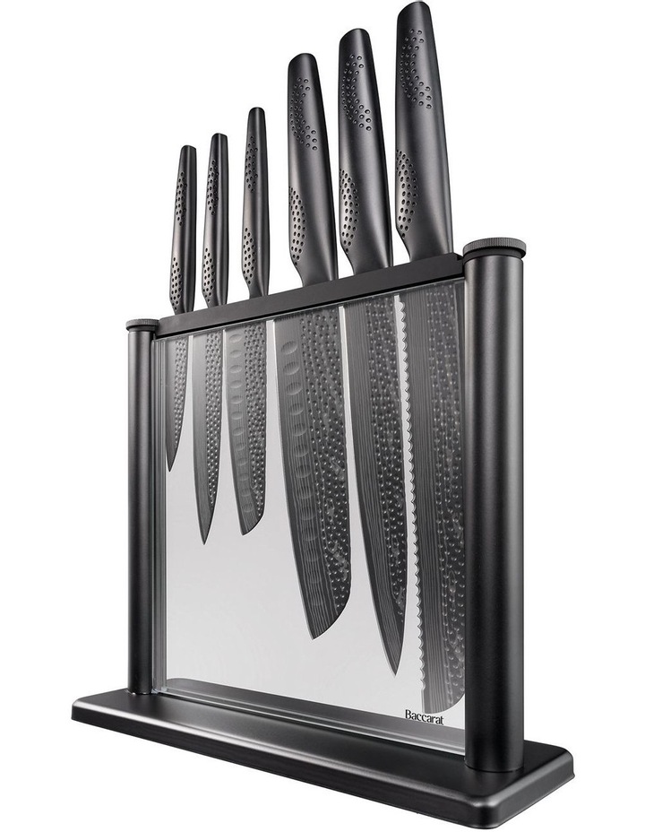 Baccarat iD3 SAMURAI Gozen 7 Piece Knife Block in Black image 1