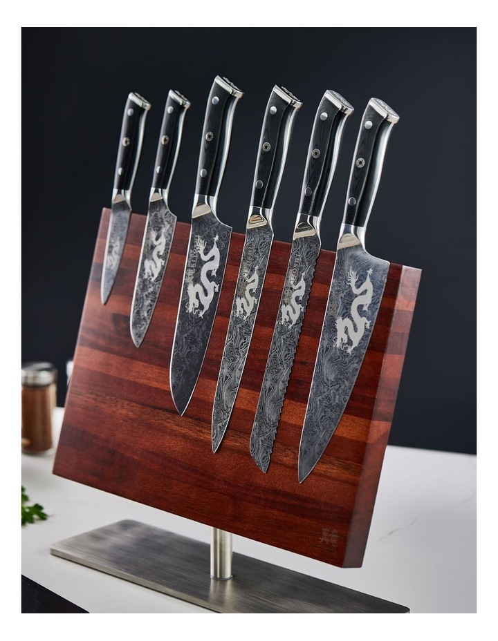 Baccarat KIYOSHI Kei 7 Piece Knife Block in Natural image 4