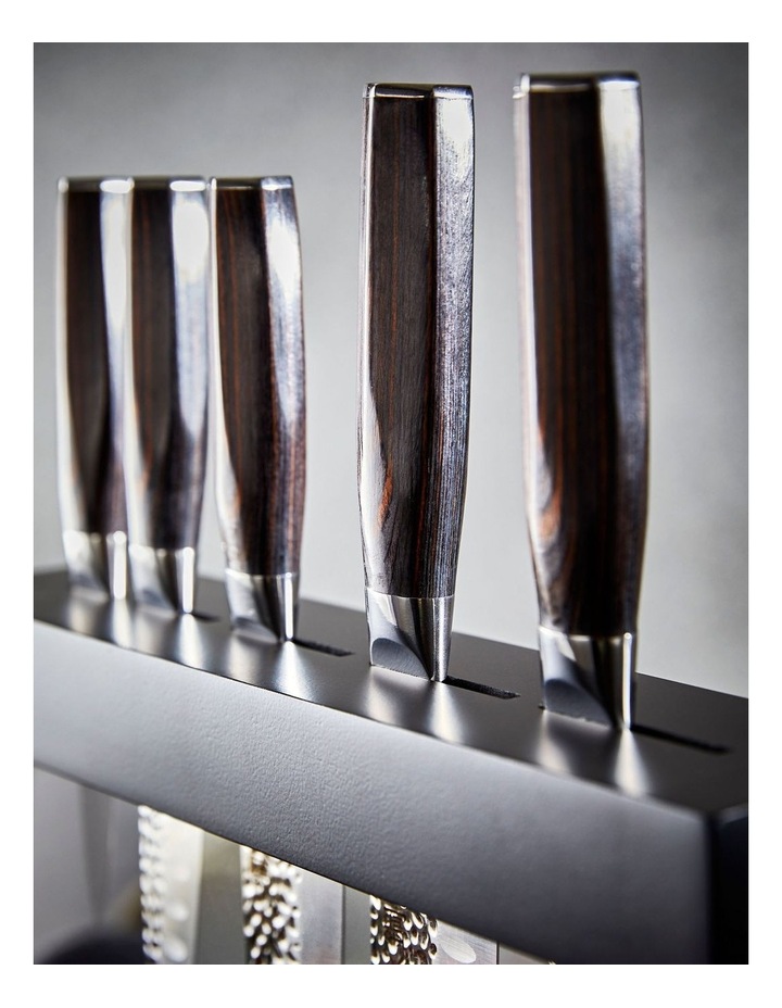 Baccarat Damashiro EMPEROR Hisa 6 Piece Knife Block in Black image 5