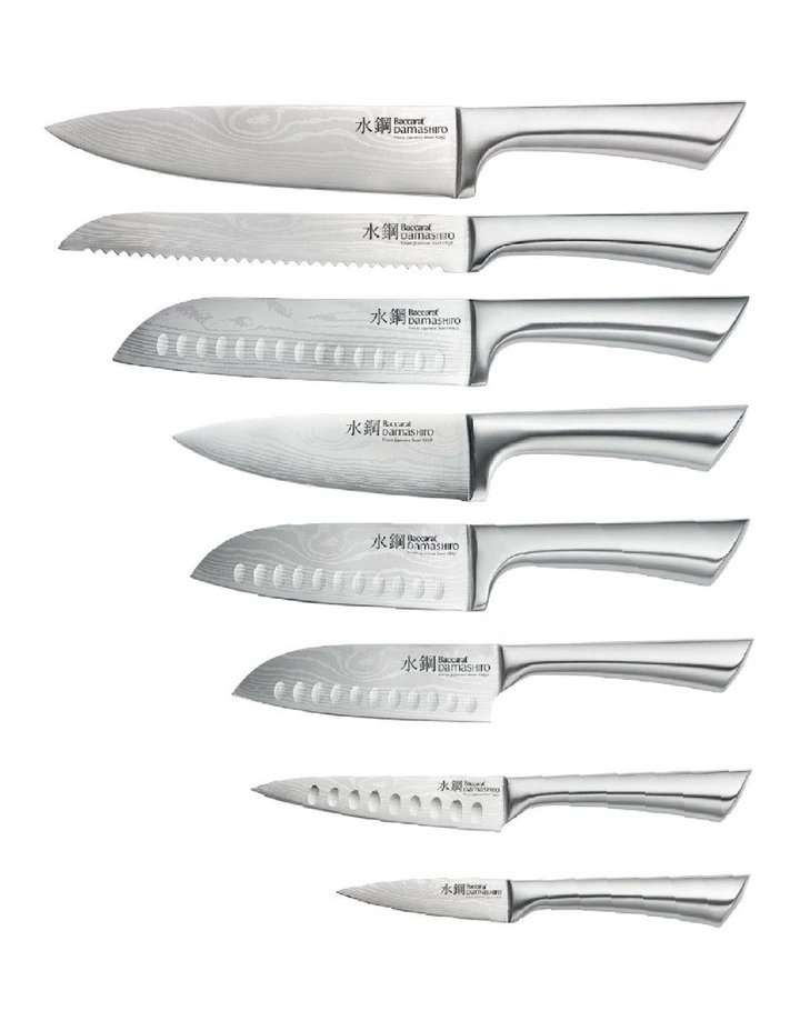 Baccarat Damashiro Katana Knife Block 9 Piece in Brown image 2