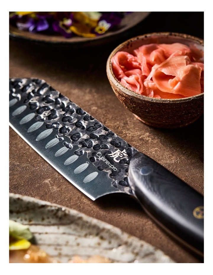 Baccarat KUROI KIBA Santoku Knife 14cm in Black image 2