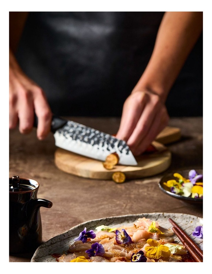 Baccarat KUROI KIBA Santoku Knife 14cm in Black image 3