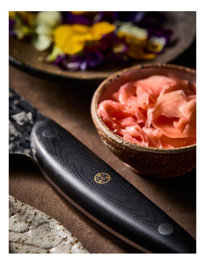 Baccarat KUROI KIBA Santoku Knife 14cm in Black image 4