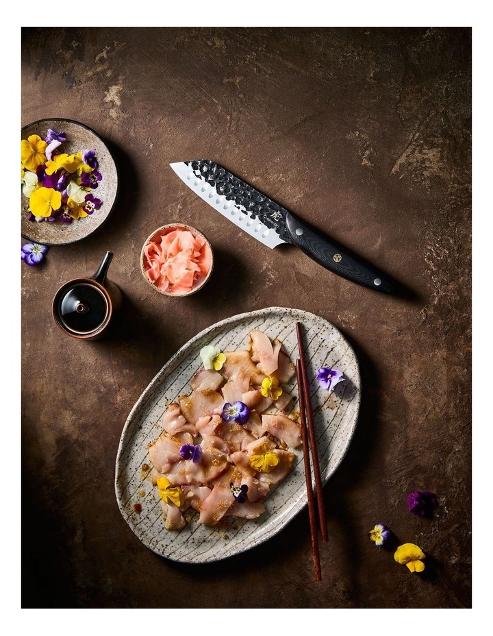 Baccarat KUROI KIBA Santoku Knife 14cm in Black image 5