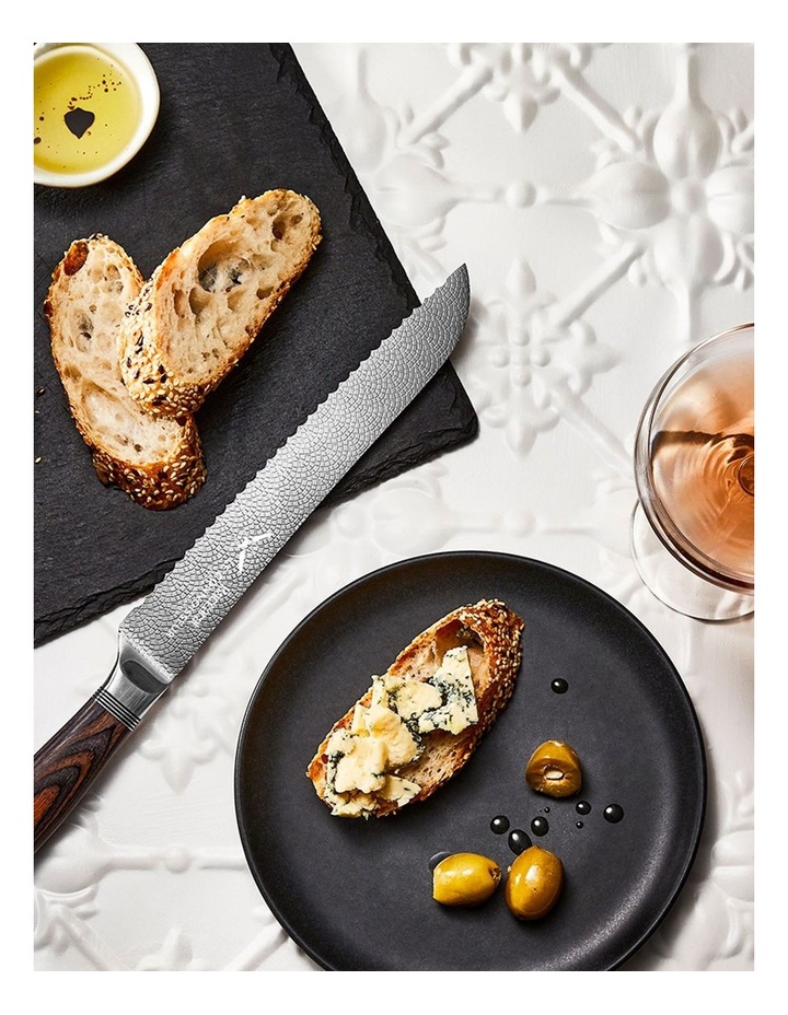 Baccarat Le Connoisseur Bread Knife 22cm in Brown image 3