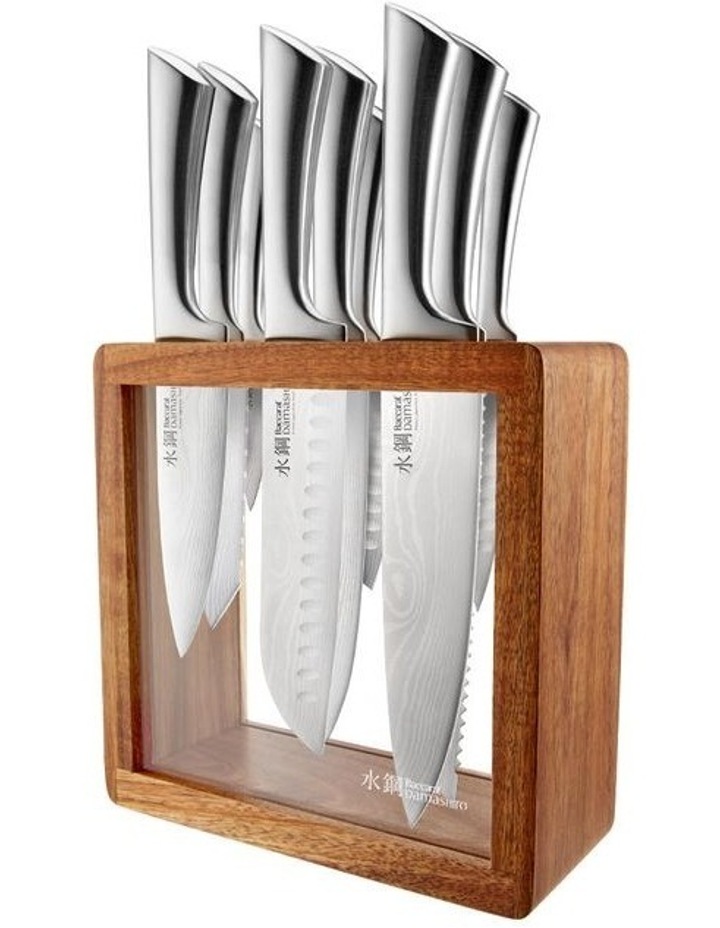 Baccarat Damashiro Hiryu Knife Block 10 Piece in Brown image 1