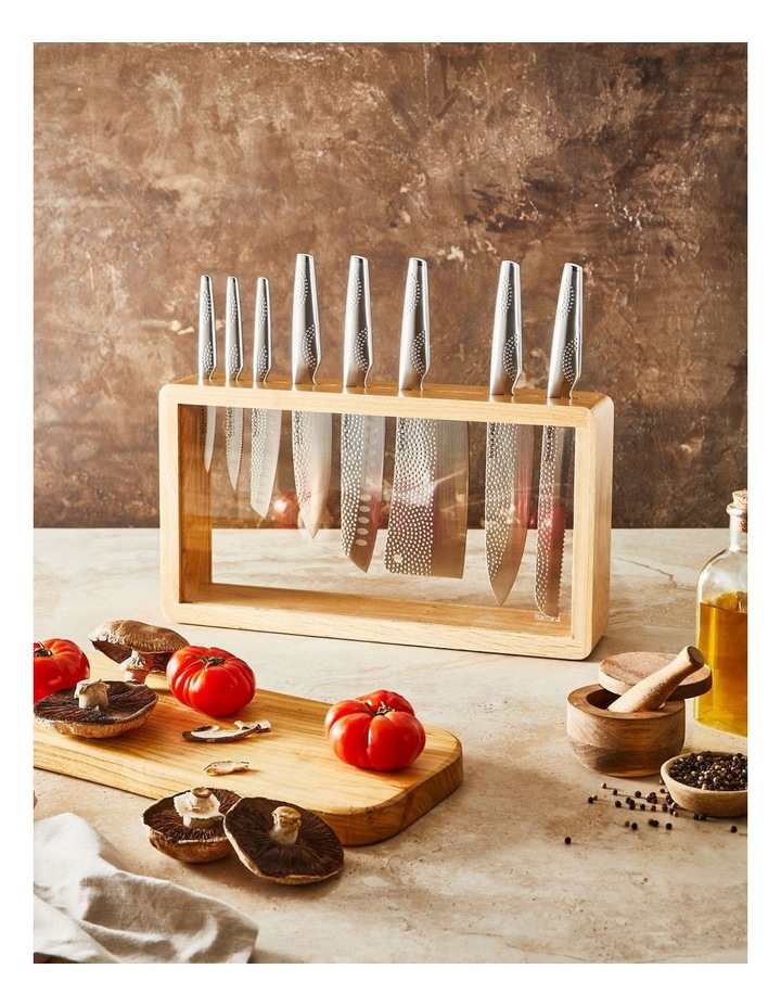 Baccarat iD3 Samurai Sora Knife Block 9 Piece in Brown image 2