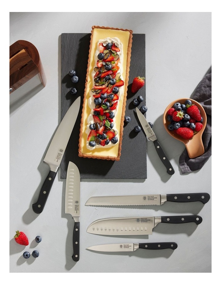 Baccarat Wolfgang Starke Klar Knife Block 7 Piece in Brown image 3