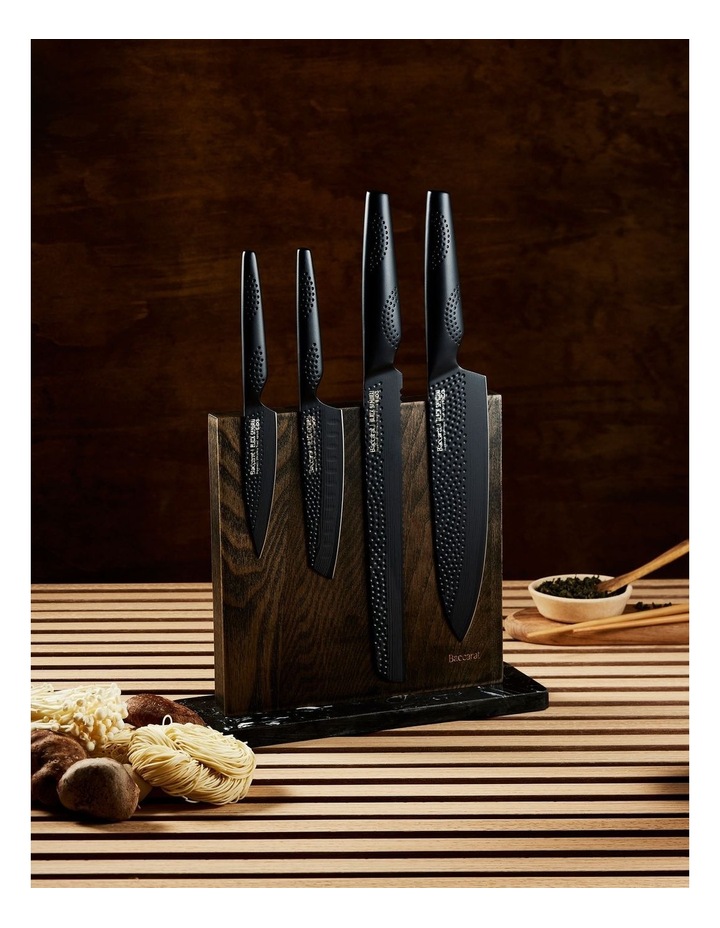 Baccarat iD3 Samurai Ona Knife Block 5 Piece in Brown image 2