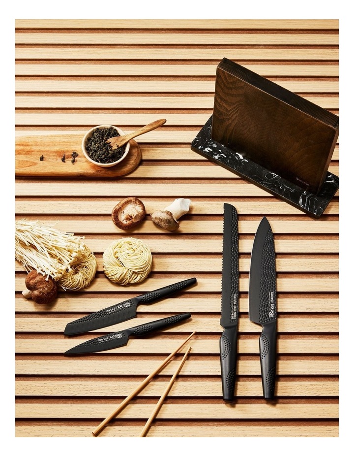 Baccarat iD3 Samurai Ona Knife Block 5 Piece in Brown image 7