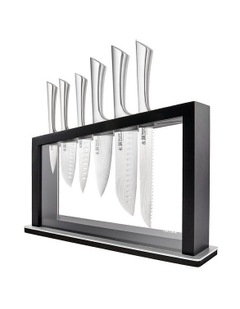 Baccarat Damashiro Satori Knife Block 8 Piece in Black