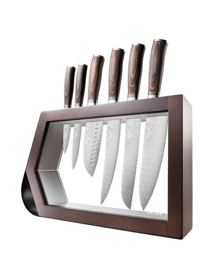 Baccarat Le Connoisseur Haute Knife Block 7 Piece in Brown image 1