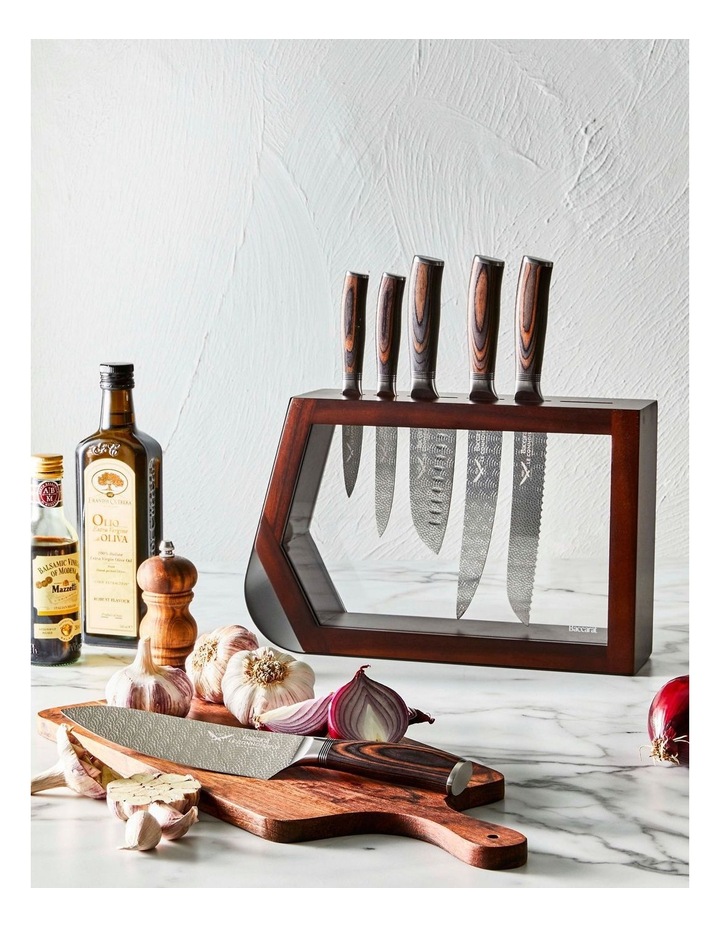 Baccarat Le Connoisseur Haute Knife Block 7 Piece in Brown image 2