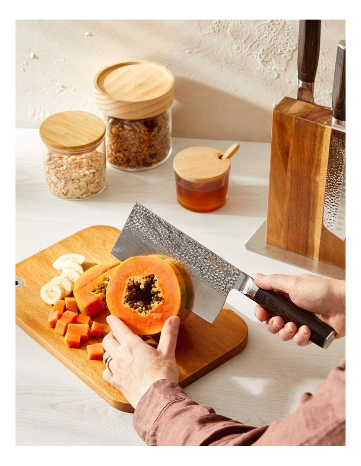 Baccarat Damashiro EMPEROR Nanashi 6 Piece Knife Block in Brown image 7