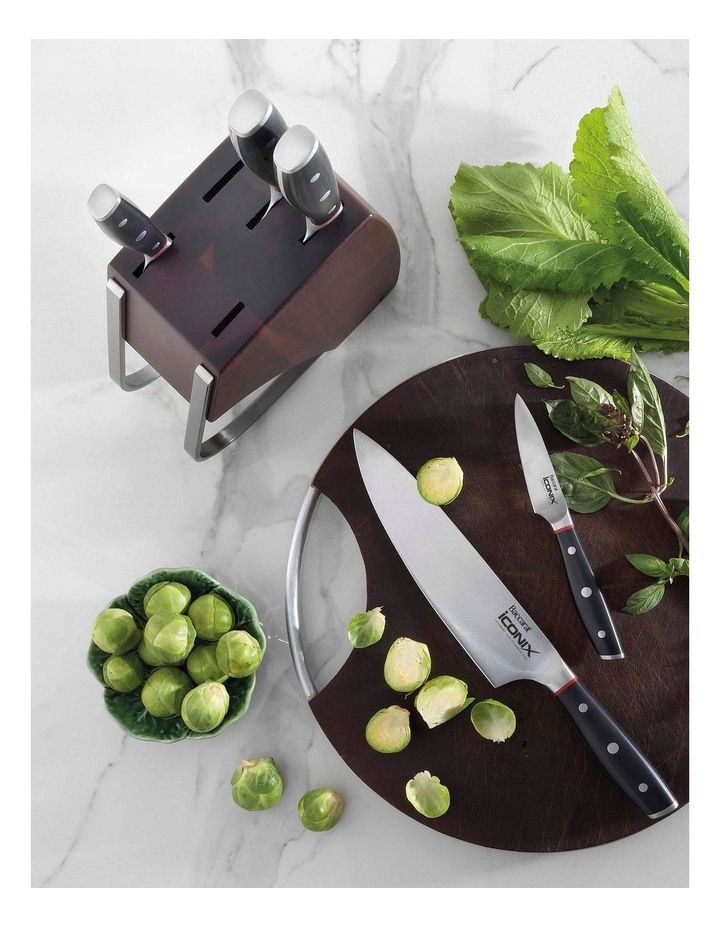 Baccarat iconiX Holz Knife Block 6 Piece in Brown image 5