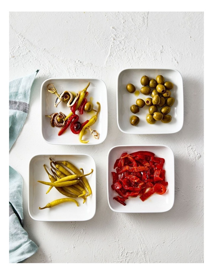 Alex Liddy Classic Set of 4 Square Plates 13cm image 2