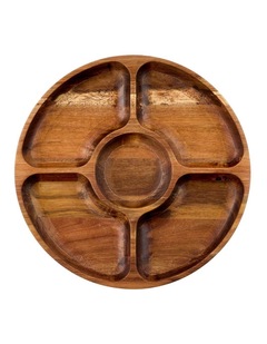 Alex Liddy Acacia Round Divider Platter 35cm