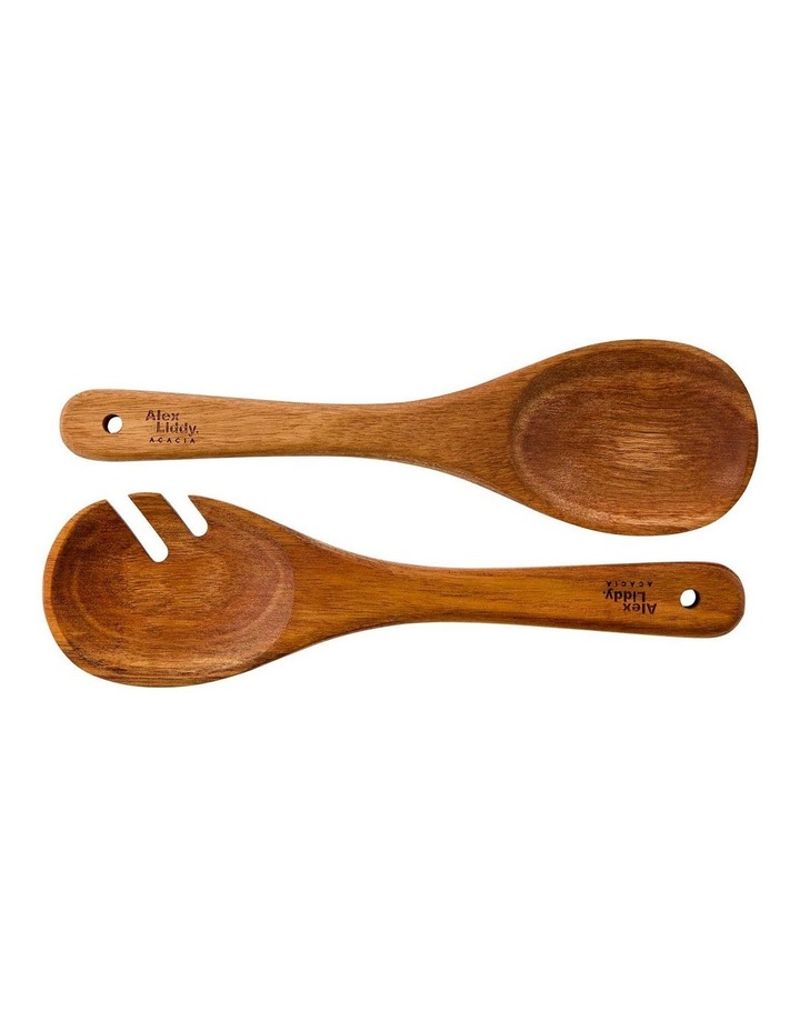 Alex Liddy Acacia Salad Bowl and Servers Set 28cm image 3