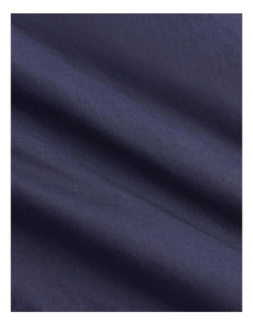 Bayley Washed Percale Quilt Cover Set in Deep Sea