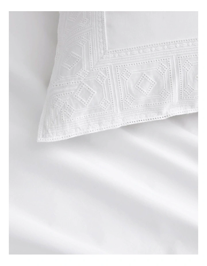 Rayne European Pillowcase in White image 3