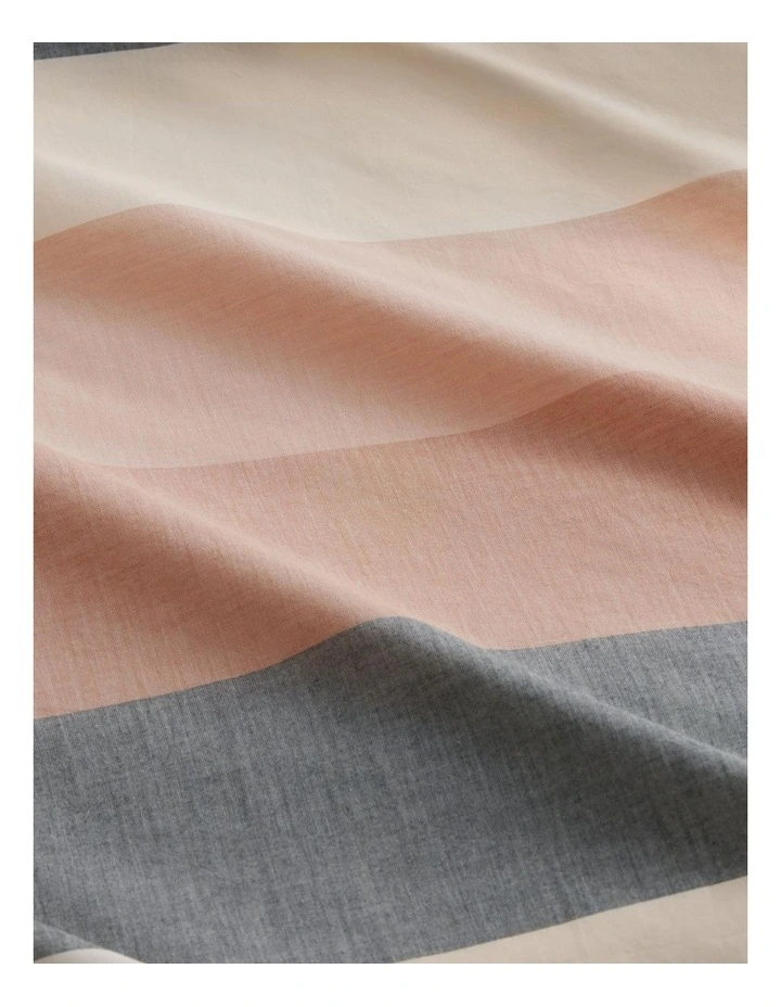 Reilly Club Stripe Quilt Cover Set in Sienna image 2