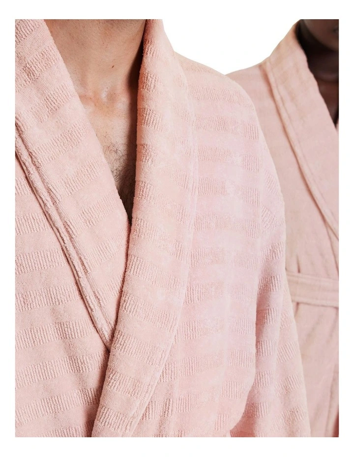 Chiswick Towelling Robe in Sweet Pea image 3