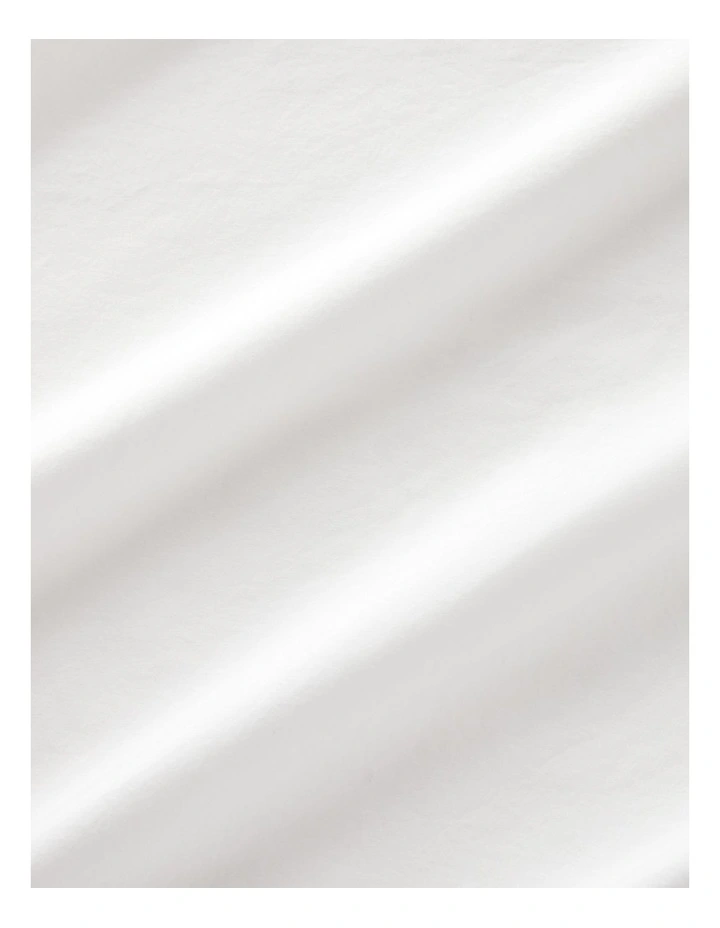 Bayley Washed Percale Sheet Set in White image 1