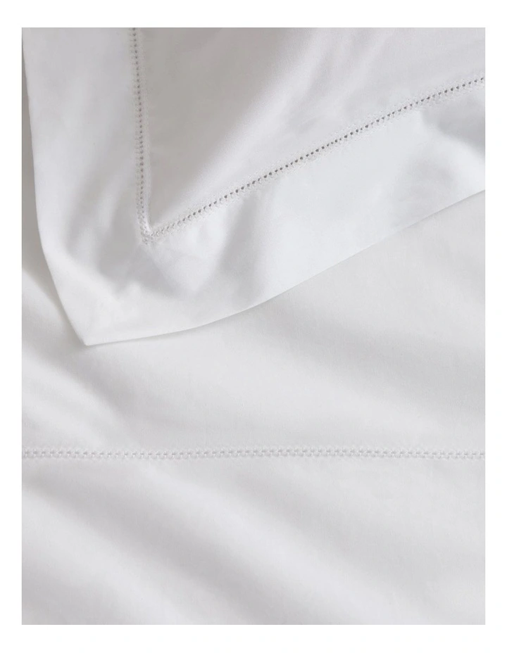 Sheridan Haywood Quilt Cover & Sheet Bedding Set In White MYER