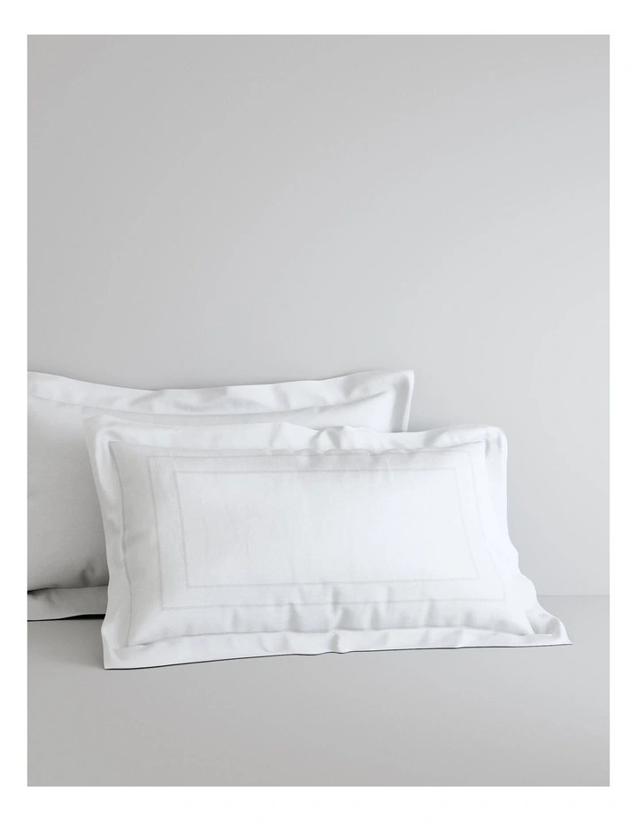 Haywood Quilt Cover & Sheet Bedding Set in White image 3