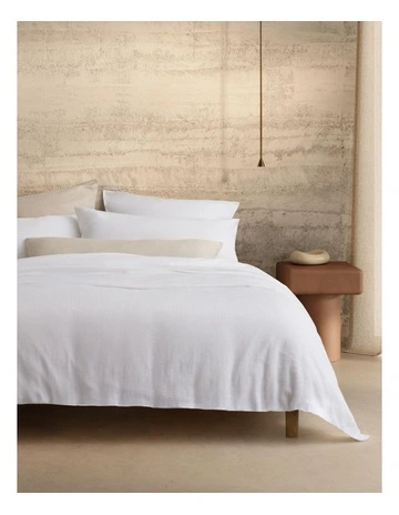 Otis Quilt Cover Set in White
