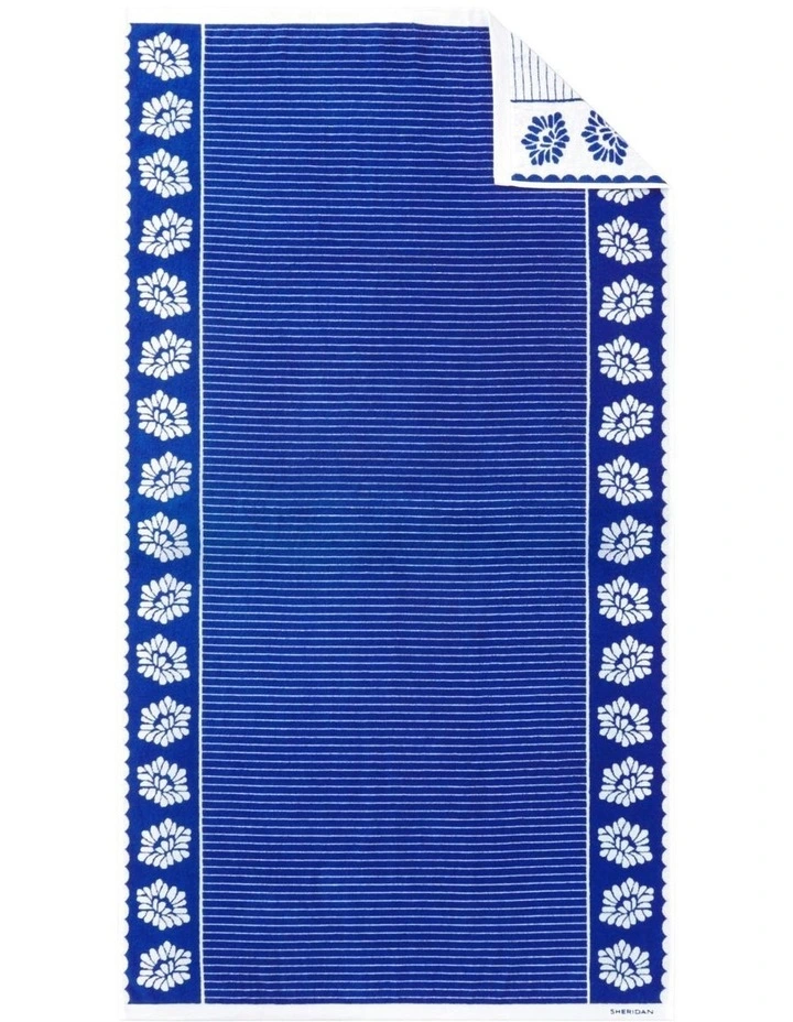 Evlet Beach Towel in Capri Blue image 5