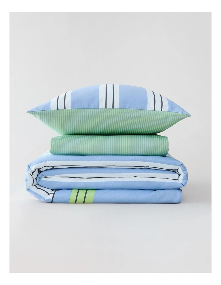 Fenix Kids Quilt Cover And Sheet Bedding Set in Mid Blue image 3