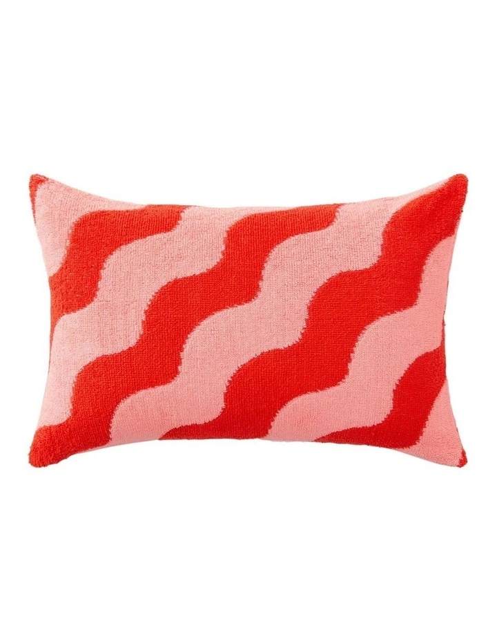 Balla Terry Breakfast Cushion in Red Soda image 1