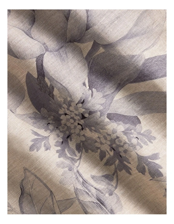 Abbotson Linen Flora Pillowcase Pair in Flax image 3
