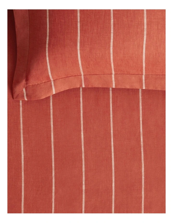 Abbotson Stripe King Fitted Sheet 40cm in Relish image 2