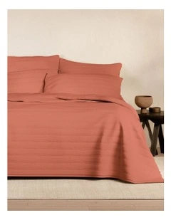 Bayley Washed Percale Bedcover in Relish