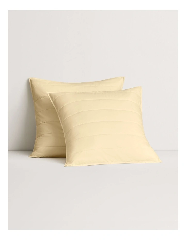 Bayley Washed Percale European Sham in Brulee image 1