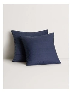 Bayley Washed Percale European Sham in Deep Sea