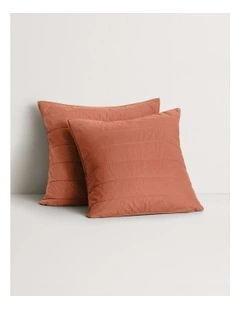 Bayley Washed Percale European Sham in Relish