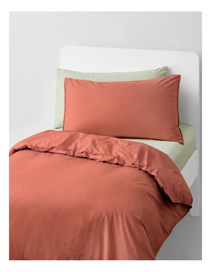 Bayley Washed Percale Quilt Cover Set in Relish image 1