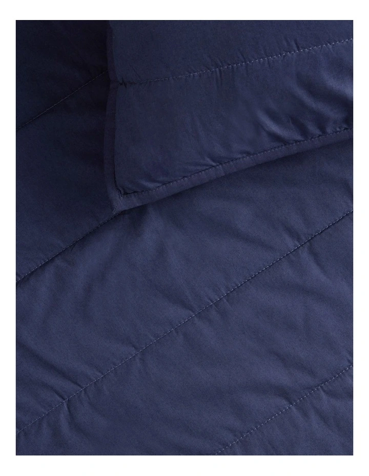 Bayley Washed Percale Sham in Deep Sea image 3