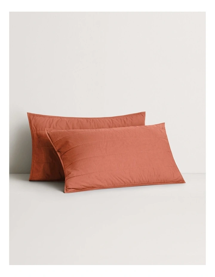 Bayley Washed Percale Sham in Relish image 1