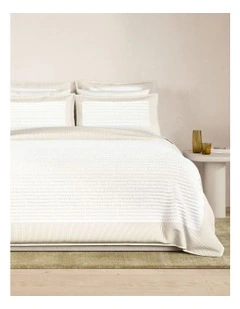 Reframed Bedcover in Milk Tea