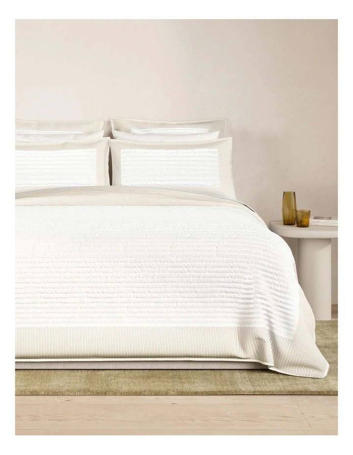 Reframed Bedcover in Milk Tea image 1