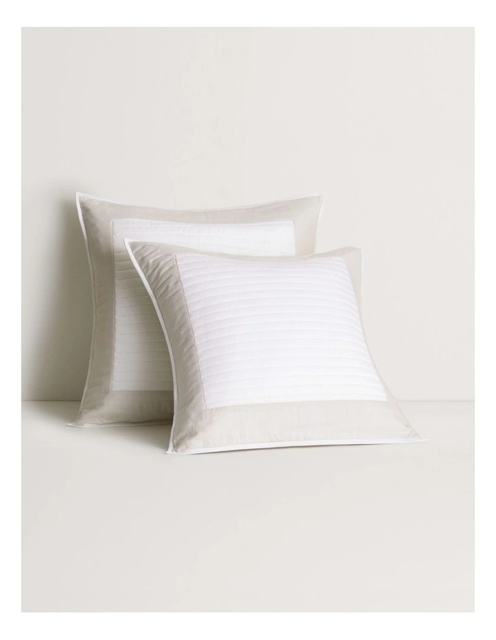 Reframed European Sham in Milk Tea image 1