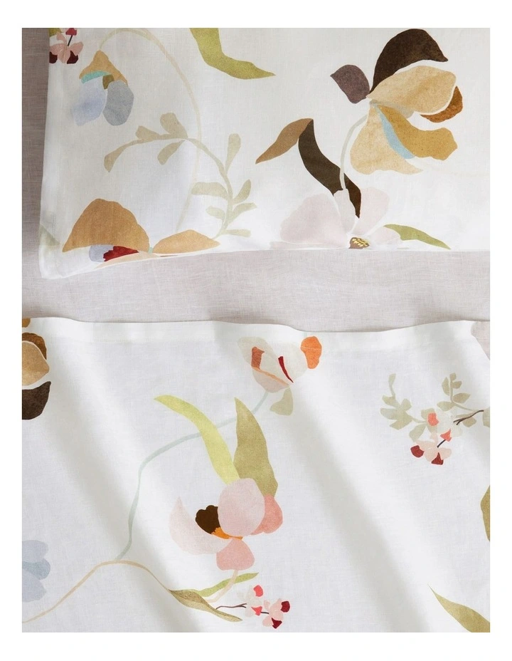 Abbotson Linen Orchid Flat Sheet in Multi image 2